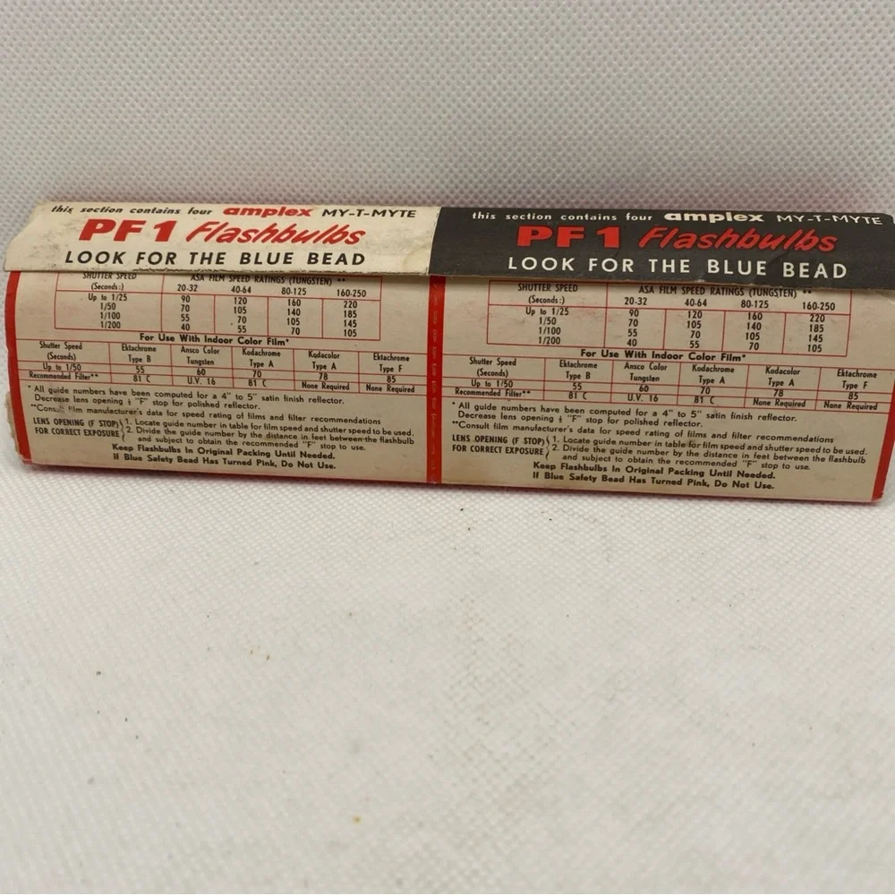 Vintage Amplex PF1 Photo Flashbulbs